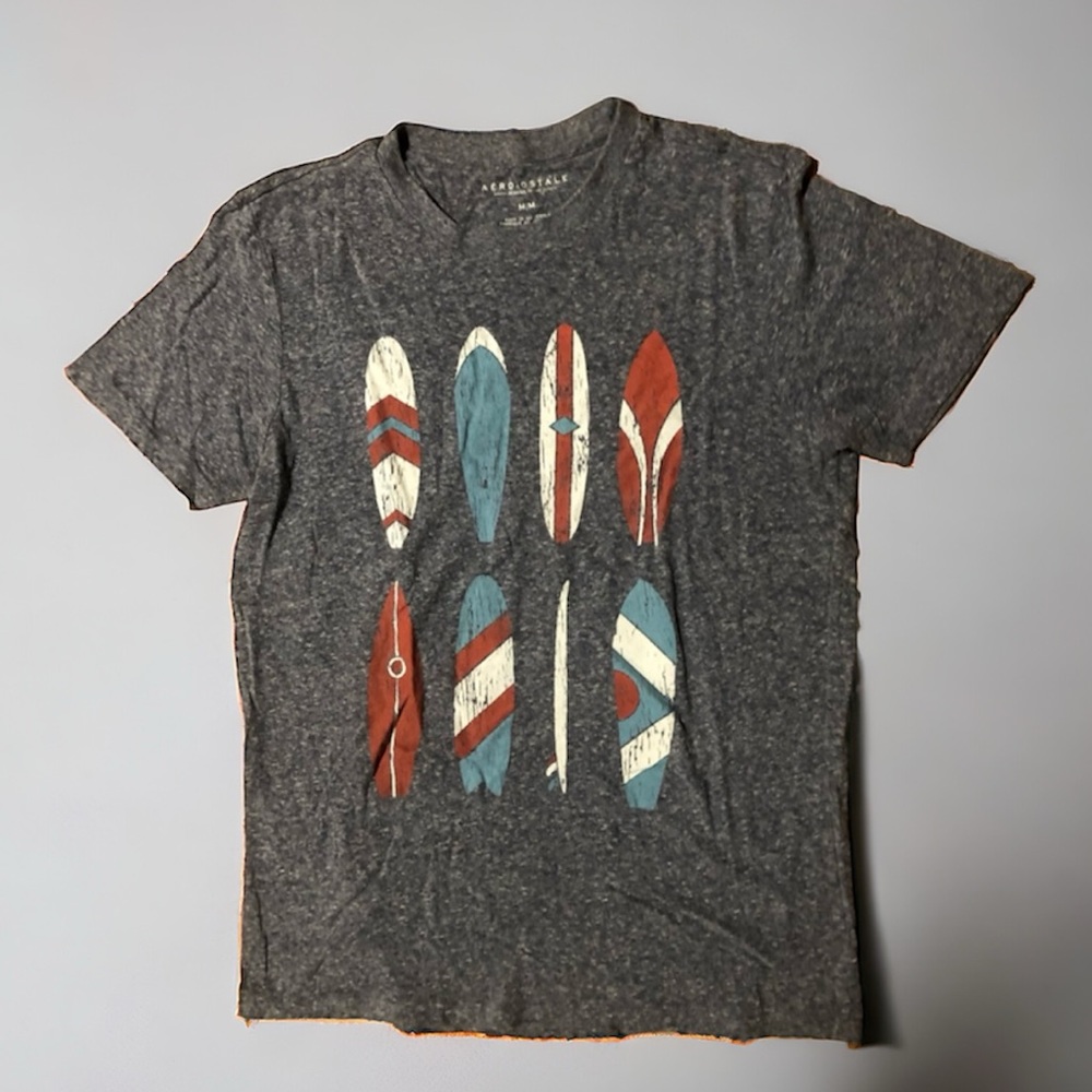 Aeropostale short sleeve surf boards graphic tshirt size medium